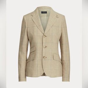 2 Piece set Ralph Lauren Women's Tan Blazer and Trousers